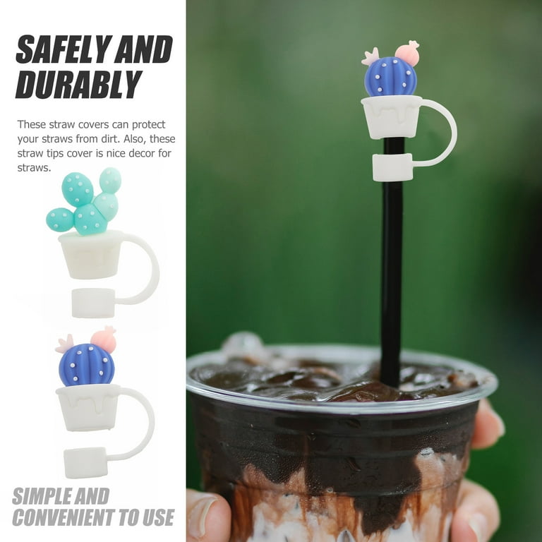 10 Pack Silicone Straw Covers - Colorful Tips For Stanley, Yeti & Reusable Straws