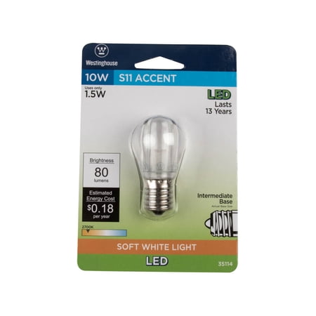 Westinghouse 35114 - 1.5S11/LED/CL/IN/27 1CD Sign Scoreboard LED Light Bulb