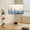White, variant on FITUEYES Modern Floor Metal Base TV Stands for 26-65 inch TVs, with One Shelf,Black