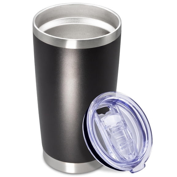 20 oz Tumbler Coffee Travel Tumblers Bulk with Lid Stainless Steel Double Wall Vacuum Insulated Mug Powder Coated Cups fit Car Cupholder for Hot and Cold