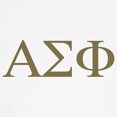thumbnail image 3 of CafePress - Alpha Sigma Phi Greek Letters Gold T Shirt - 100% Cotton Ringed T-Shirt, 3 of 4
