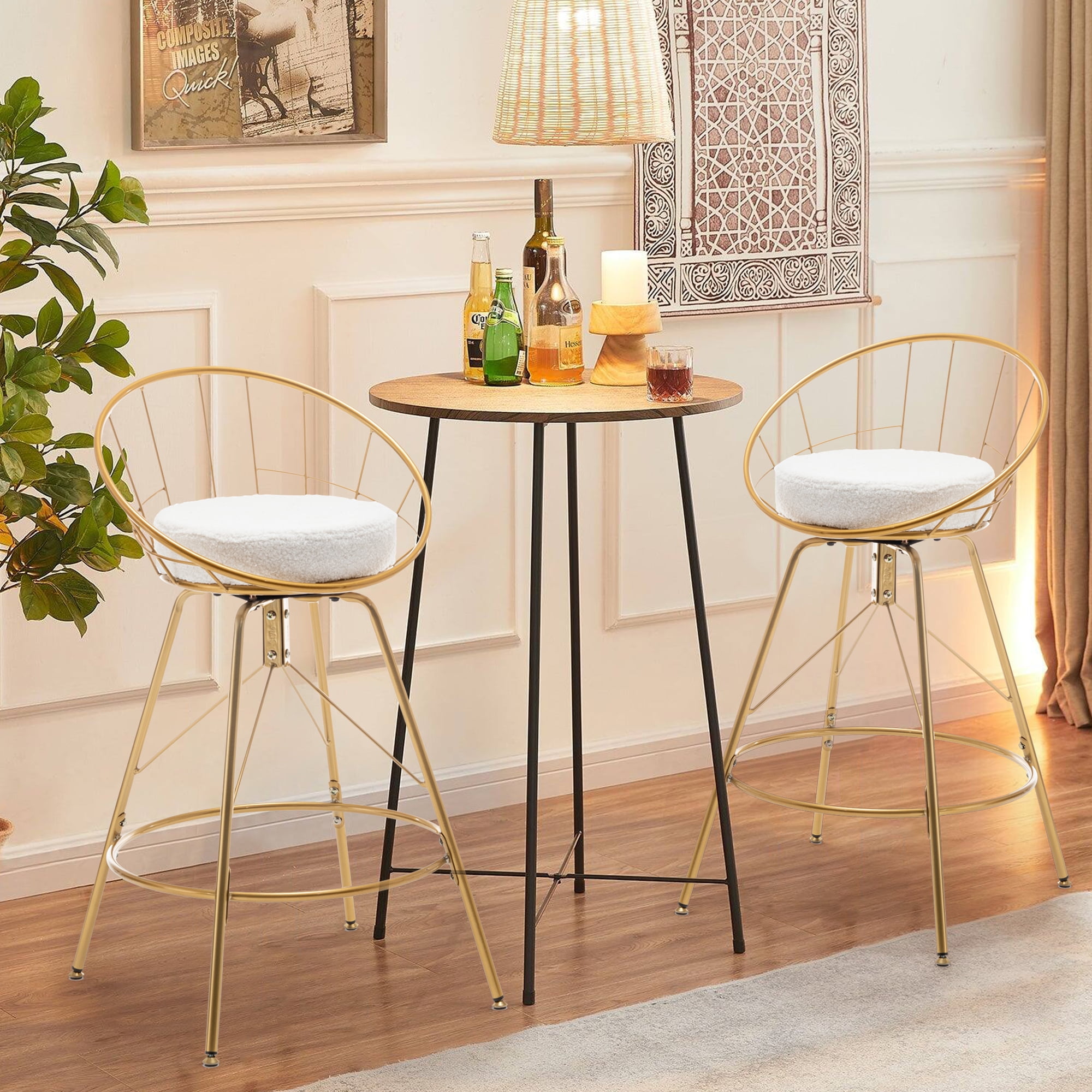 Gold bar chairs discount