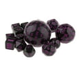 thumbnail image 4 of mmirethe 15Pieces Acrylic Multi Side Numeral Dice for Role Play Board Game Purple, 4 of 5