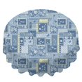 thumbnail image 2 of Pioneer Flower Floral Print Pattern Round Tablecloth 60 X 60 Inch, Wrinkle Resistant Wipeable Table Cloth for Kitchen Dining Picnic Patio Party, 2 of 6