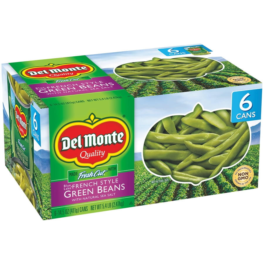 Del Monte Blue Lake French Style Canned Green Beans 14.5 oz, 6 Cans