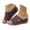 Wine, variant on RotHome Orthopedic Sandals for Women 2026 Comfortable Orthotic PU Leather Wedges Slides Dressy Platform Heel Arch Support Slip On Sandals