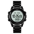 thumbnail image 1 of SKMEI Muslim Digital Watch for Prayer Qibla Compass Hijri Calendar Quran Bookmark City Selection Function Date Week Alarm Backlight 3ATM Waterproof Men Azan Watches Islamic Wristband Men's Gifts, 1 of 8