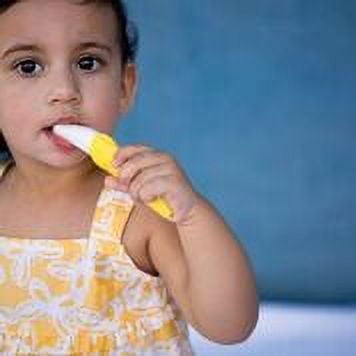 UPC: 0895872001053 | Genuine Baby Banana Soft Bendable Toddler Training Teething Toothbrush Teether