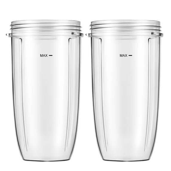 Blender Replacement Cups for Nutribullet Blender,32oz Cups Compatible with Nutri Bullet 600W/900W Blenders (2-Pack)