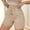 Khaki, variant on Aobny Pockets Shorts Travel Board Shorts High Waisted Casual Slim Women Bottoms,Khaki,L