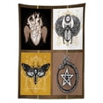 thumbnail image 3 of Ambesonne Bohemian Tablecloth Rectangular Table Cover, Occult Art, 60"x84", Multicolor, 3 of 4