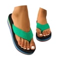 thumbnail image 3 of ibiyuan Brown Flip Flops Women Black Thong Sandals Non- Thick Sole Summer Slippers for Women Lightweight Womens Walking Shoes, 3 of 9