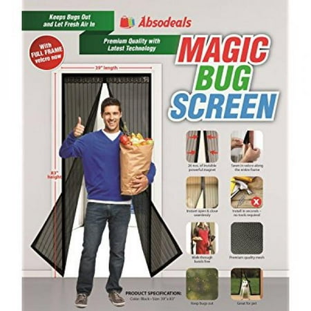 Magic Bug Screen Magnetic Screen Door Mesh Curtain 39x83 Inch