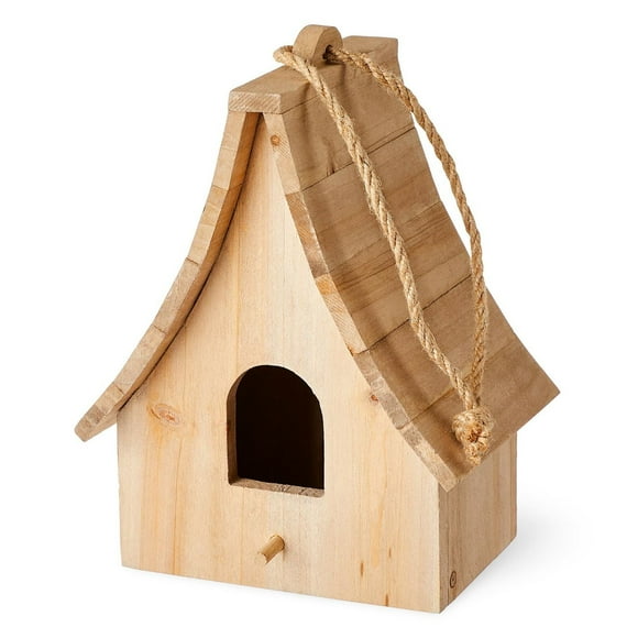 FRAÎCHE Spring Cedar Wood Bird House, One Size