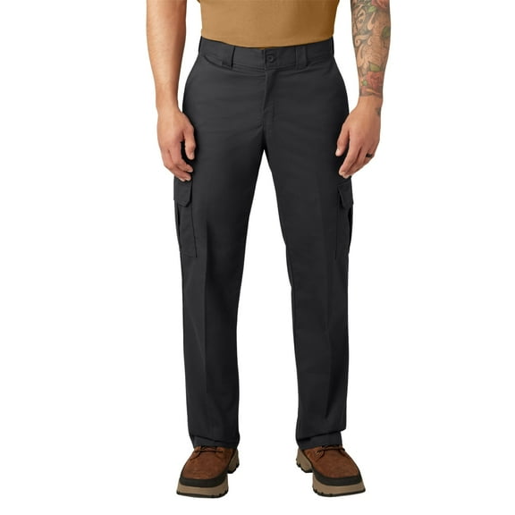 Dickies Men's FLEX Relaxed Fit Cargo Pants – Durable Stretch Workwear with Multiple Pockets, Comfortable Cotton Blend for All-Day Mobility