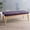 Purple, variant on PetFurnishn Upholstered Long Bench Fabric Button-Tufted Bedroom Bench with Birch Wood Legs Mid-Century Modern Entryway Window Bench with Padded Seat, Purple