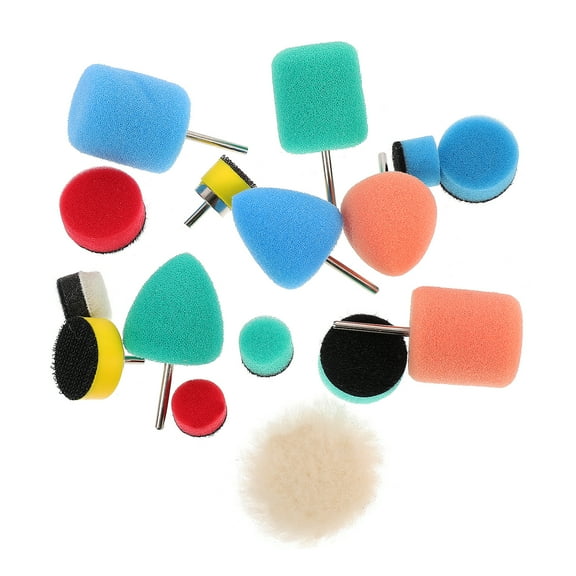 16 Pcs Car Buffer Polisher Machine Polishing Sponge Buffing Pads Wheels