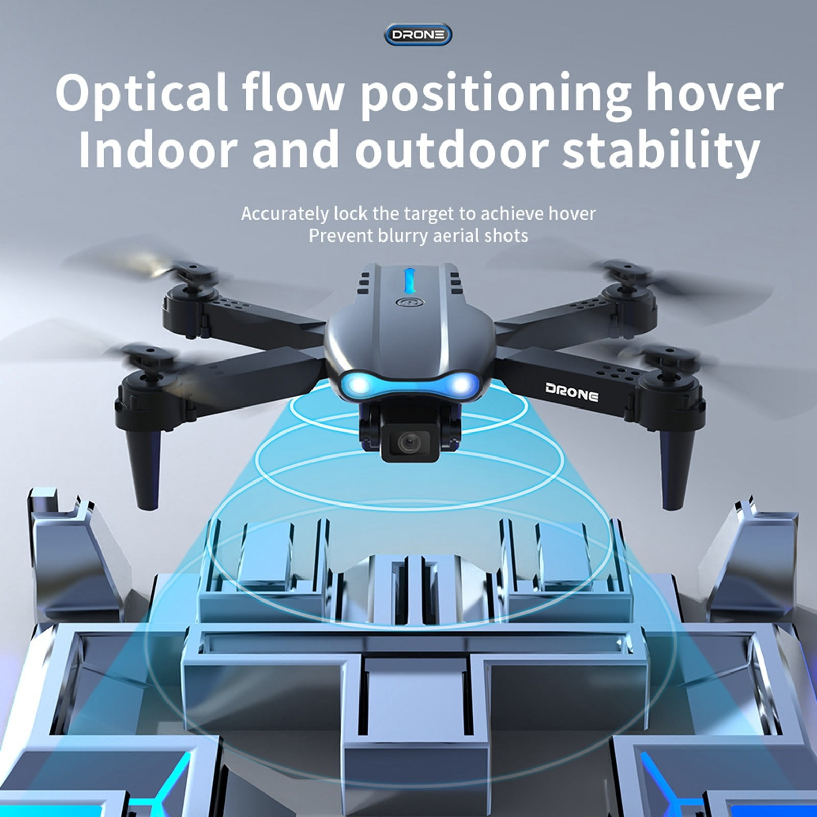 Drone with High-Definition Dual Camera, One Click Takeoff And Landing, Three Speed Adjustment, Remote Control Toys Gifts for Boys Girls