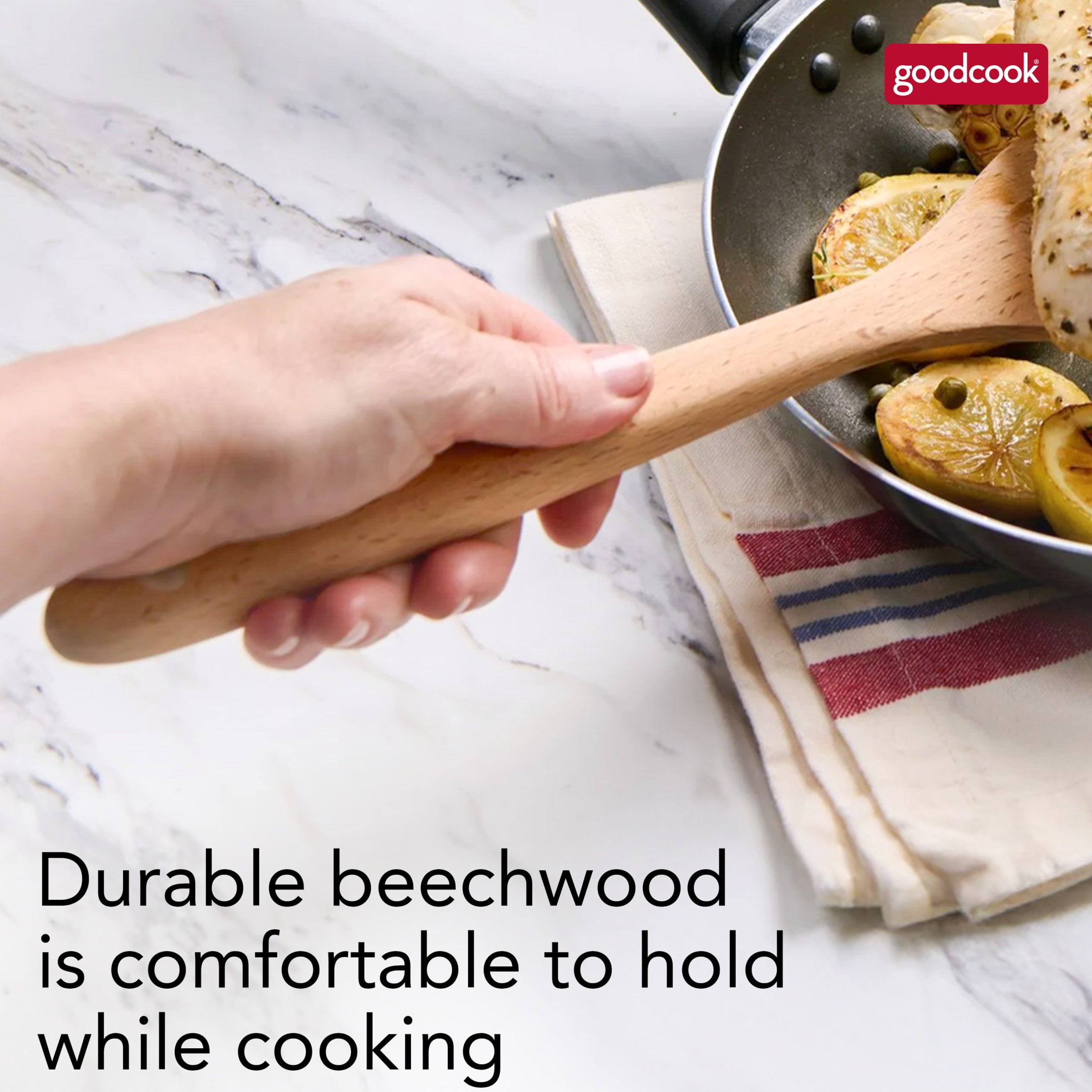(4 pack) GoodCook Pro Turner, Wood
