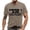 Khaki, variant on Men's Letter Print Short Sleeve Round Neck T Shirt Floral Fashion Trend Bottoming Shirt Large Tall Men Shirts T Shirts Pack Small T Shirts for Men Large T Shirt Extra Long T Shirts for Men Men's A