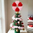 thumbnail image 6 of Valentine's Day Tree Topper Red Pink Heart Tree Topper 11.8 Inch Large Plush Heart Treetop Ornament Decorations for Valentines Galentines Day Wedding Holiday Birthday Home Gift Decor, 6 of 6