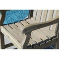 thumbnail image 4 of Vifah Renaissance Outdoor Patio Hand-Scraped Wood Garden Armchair, 4 of 6