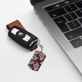 thumbnail image 6 of Naloa Snake And Rose Print Keyfob with Split Key Ring and Print Labels, Key Labels Key Chain Tags, Luggage Tags, Car Key Chain Ring Keyfob Gift, 6 of 7