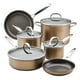 thumbnail image 1 of Juego de utensilios de cocina Anolon Ascend, anodizado duro, antiadherente, 10 piezas, 1 of 9