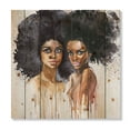 thumbnail image 3 of Designart 'Portrait of Two African American Women' Modern Print on Natural Pine Wood, 3 of 5