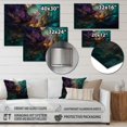 thumbnail image 4 of Designart "Essence in Motion Fluid Abstraction III" Abstract Liquid Ink Metal Wall Art Prints, 4 of 5