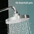 thumbnail image 3 of QCQHDU High Flow Shower Head - High Pressure Rain - 6 Inch Rainfall Spray Shower Head- 360° Rotation Adjustable Rustproof Bathroom Shower Head, 3 of 6