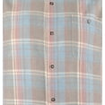 thumbnail image 3 of Tommy Bahama Men's Long Sleeve Fresno Plaid Button Front Shirt Fog Gray, 4XLT, 3 of 5