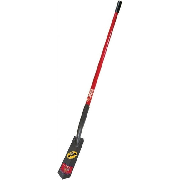 14-Gauge 3-Inch Trench Shovel with Fiberglass Long Handle
