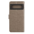 thumbnail image 3 of Designed for Google Pixel 8 Pro Case, Wrist Strap Flip Kickstand PU Leather Wallet Case Cash Card Slots Holder, Protective Shockproof Pattern Women Cover for Google Pixel 8 Pro, Gray, 3 of 7