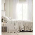 thumbnail image 3 of HIG 3 Piece Vintage Duvet Cover Set, Ultra Soft Pre-washed Microfiber, Camel, Queen, 3 of 12