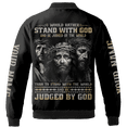 thumbnail image 3 of Lotusprinthandmade Personalized Christian I Would Rather Stand With God All-over Print Bomber Jacket S-5XL Multicolor (3XL), 3 of 5