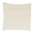 thumbnail image 4 of Fennco Styles Woven Textured Decorative Throw Pillow 18" W x 18" L - Ivory Square Cushion for Home, Couch, Bedroom, Living Room and Office Décor, 4 of 5