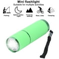 thumbnail image 6 of 9LED Mini Flashlight with Lanyard Camping Light Waterproof Aluminum Alloy Torches (Green), 6 of 10
