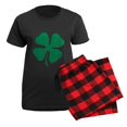 thumbnail image 5 of CafePress - St. Patrick's Day Lucky Clover Women's Dark Pajama - Women's Short Sleeve Print T-Shirt and Pants Dark Cotton Pajama Set, 5 of 7