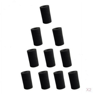 20x Pre-Filter Foam Sponge Filter Covers For Aquarium Fish Tank Black