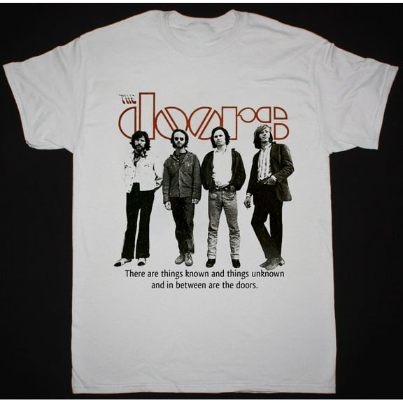 Collection The Doors Basic Short Sleeve White S-2345XL Unisex T-Shirt