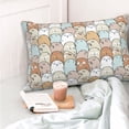 thumbnail image 4 of KLL Lovely Bear Pillow Covers Envelope Closure,Super Soft and Cozy Fuzzy Fleece Pillow Case Cover (No pillow core）, 4 of 5