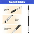 thumbnail image 5 of Vocoste 1pcs Soft Double Sided Eyebrow Brush Angled Eye Brow Brush Eyelash Extension Brush Silver Tone Black, 5 of 7