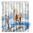 thumbnail image 1 of Cortina de Ducha ABPHQTO Animal Ciervo Montañas Dolomitas 160x180 cm, 1 of 2