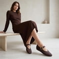 thumbnail image 5 of Cushionaire Wit Hand Woven Womens Flats, Comfortable Mary Jane Ballet Flat with Adjustable Buckle Braided Strap and Cushioned Memory Foam, 5 of 24