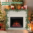 thumbnail image 7 of 6FT Pre-lit Olive Vine Christmas Garland, Hand-Wrapped Artificial Greenery with LED Lights for Table and Mantle, Indoor Holiday Christmas Decorations, 7 of 7