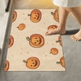 thumbnail image 2 of Yayeee Bath Rug for Bathroom Floor Non Slip Contour Fluffy Soft Absorbent Mat, 20"x24", Halloween Pumpkins Pattern, 2 of 7
