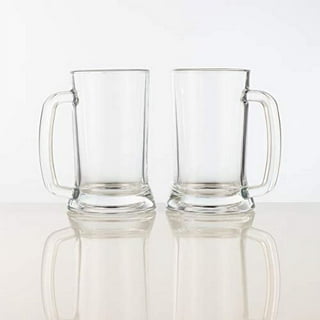 Classic German Glass Stein Beer Mug - 22 oz Capacity