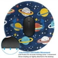 thumbnail image 4 of Disketp Planets and Stars Small Mouse Pad 7.9x7.9 Inches,Washable Round Mousepad for Office Laptop Computer,Non-Slip Rubber Base Mouse Pads for Wireless Mouse, 4 of 8