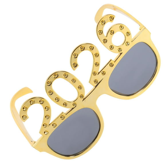 PBPBOX Golden 2026 Graduation Glasses Sturdy Lightweight Fun Eyewear for Parties